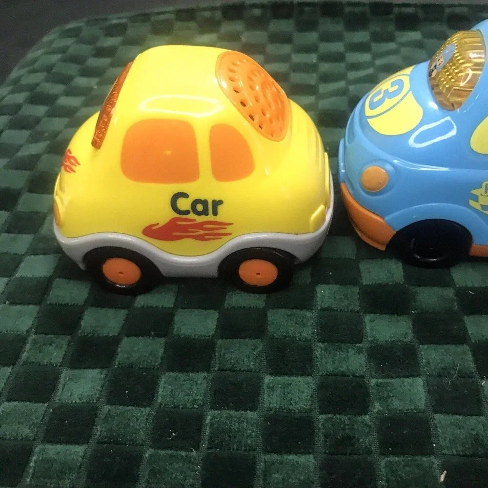 VTech Go Go Smart Wheels Race Car Helicopter Car Light & Sound Works Lot Of 3